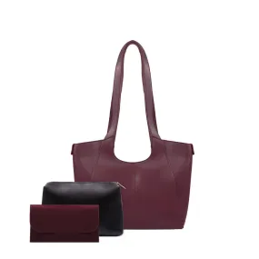 AMBER 3 PCS BAG SET MAROON