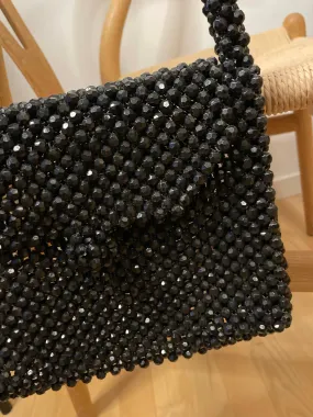 Black Bead Shoulder Bag