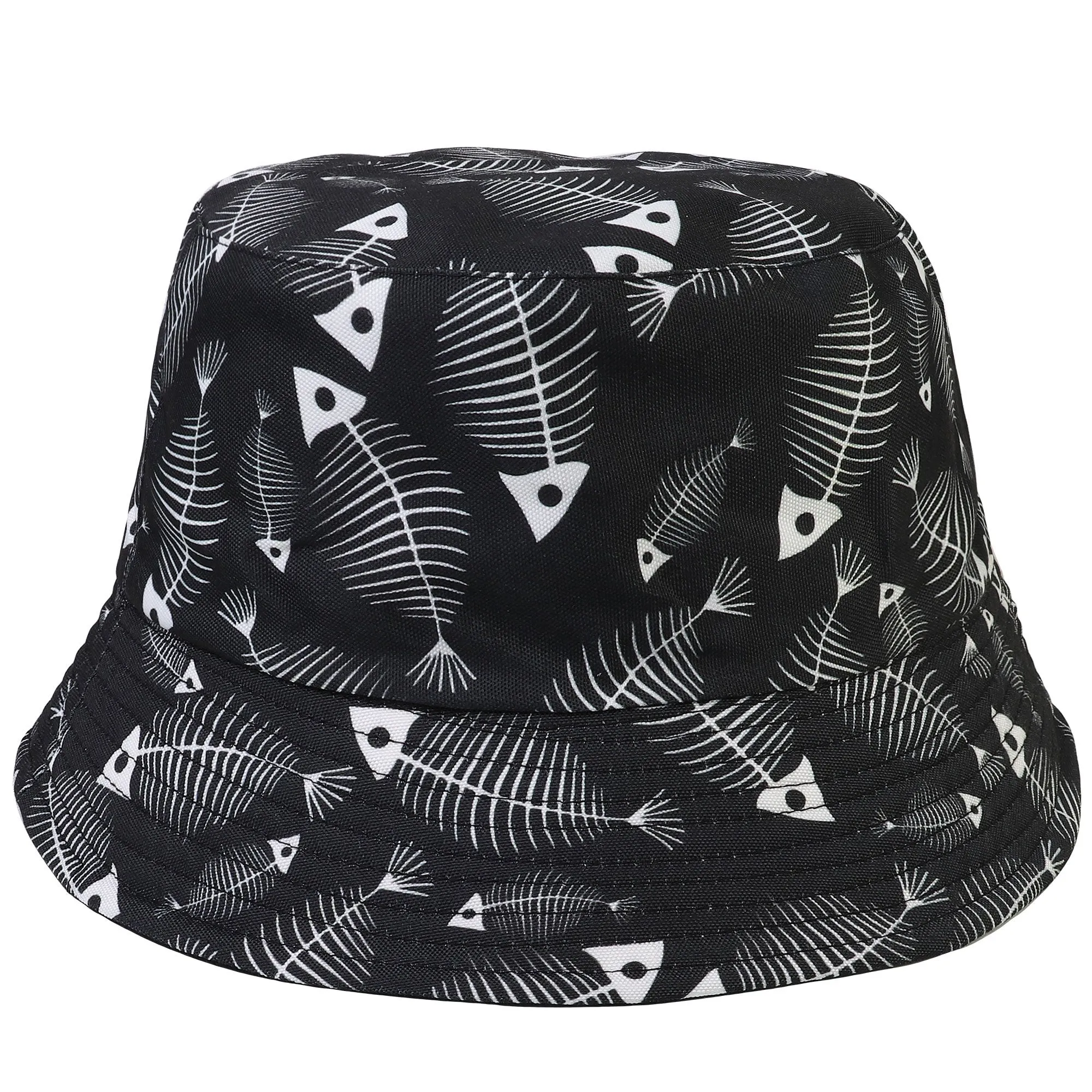 Bucket Hat - Fish Skeleton