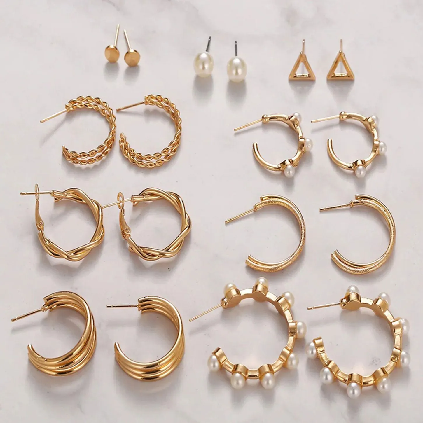 Combo Pack Of Earrings(Pack Of 9)