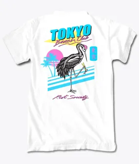 Crane Skeleton Tokyo Beach Club 2.0 Mens T-Shirt