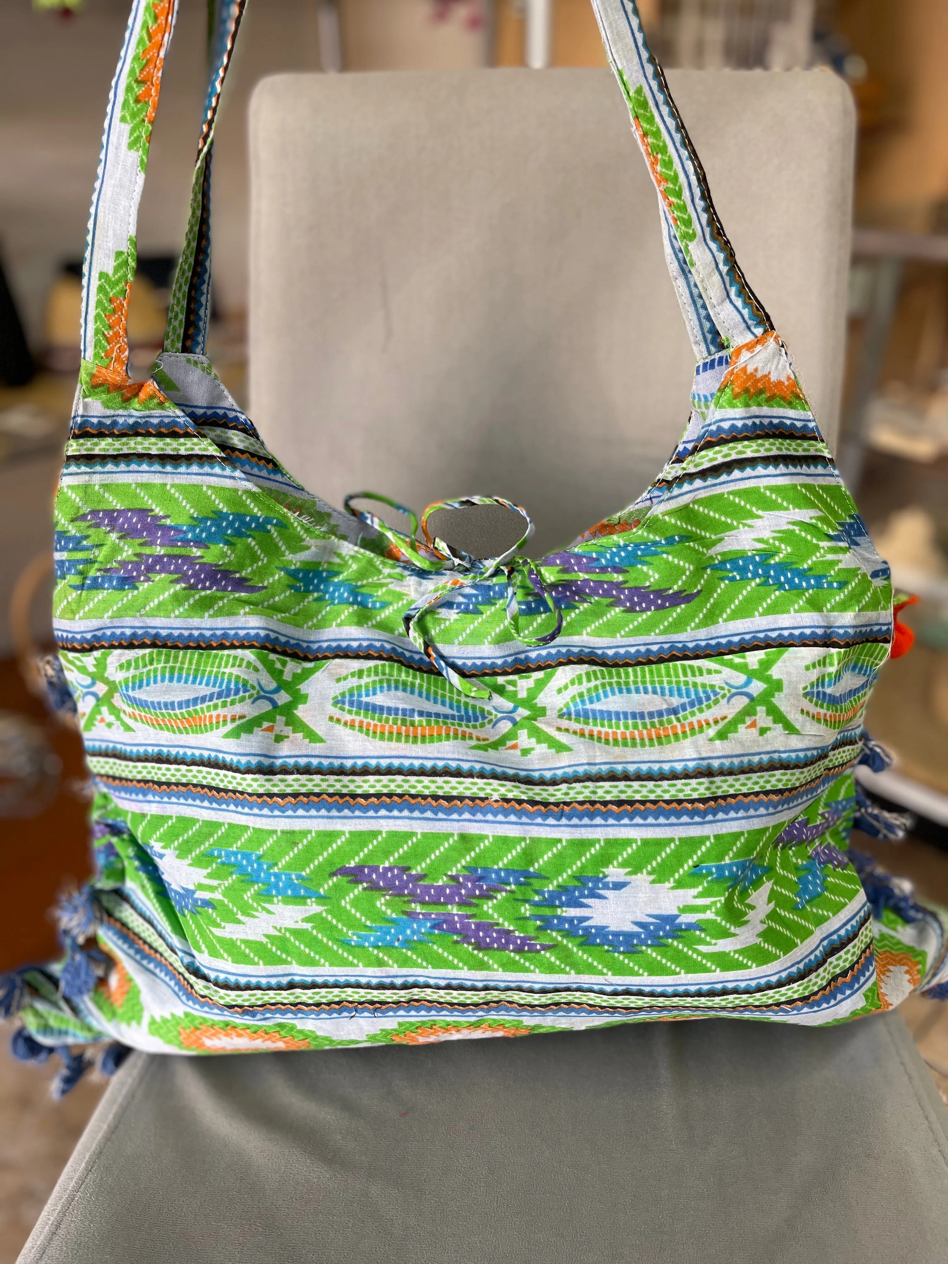 Green Mix Boho Bag