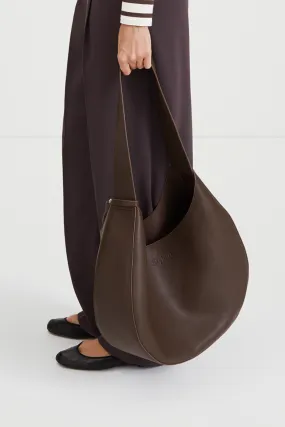 Yardly Structured Handbag in Dark Brown