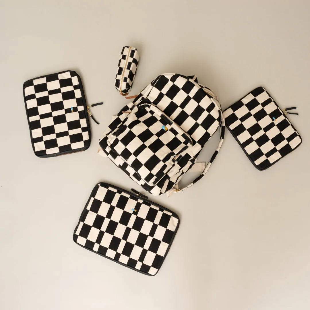 iPad Sleeve - Black Checker