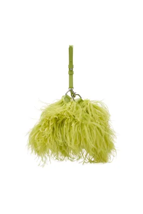 LIME FEATHER BAG