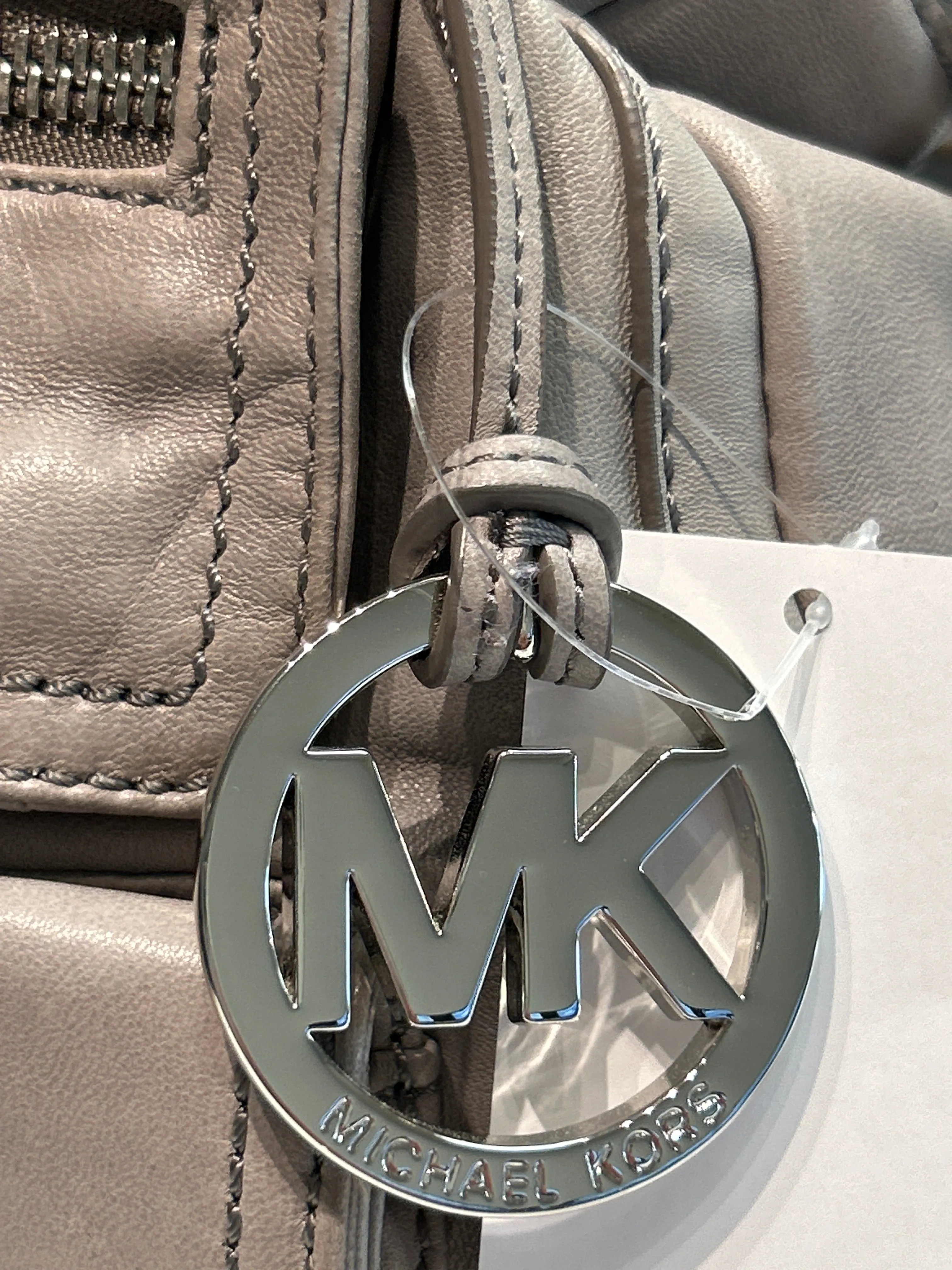 Michael Kors Gray Shoulder Bag, 14"X8"