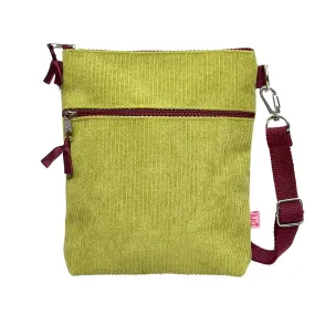 Mustard Cord Cross Body Purse By Lua