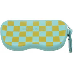 Pattern Sunglasses Case - Checks  Laguna   Wheat