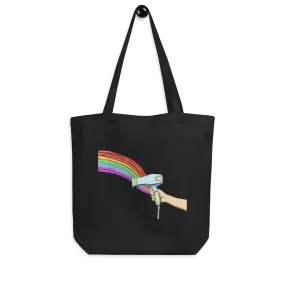 Proud Stylist Rainbow Blowdryer Eco Tote Bag